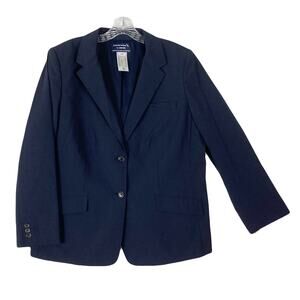NWOT AMERICAN AIRLINES X LANDS END Blazer 16W Navy Wool 2 Button Single Breasted